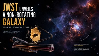 JWST Unveils a Non-Rotating Galaxy from the Early Universe