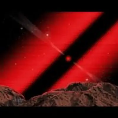 The Near Vicinity of the Black Hole at the Core of Galaxy NGC 4261 - Artist Concept