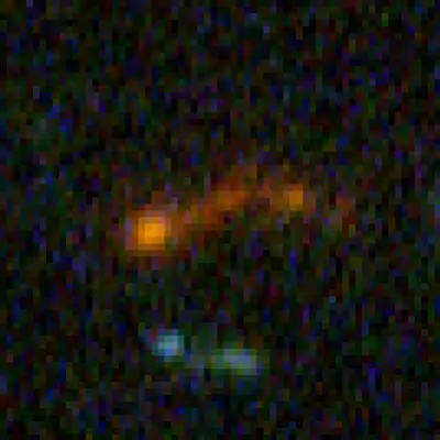 Building Block Galaxy at Redshift of 5.42 from Hubble Ultra Deep Field Image.