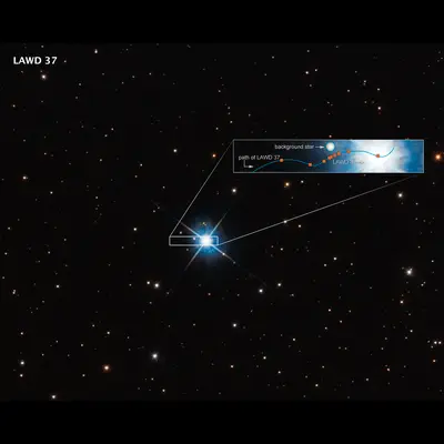 Hubble Observations Used to Measure Mass of Lone White Dwarf Star LAWD 37