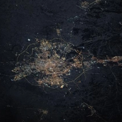 Shenyang, China, is pictured from the International Space Station