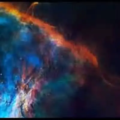 Gas Plume Near the Edge of the Orion Nebula