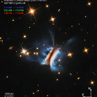 Dracula’s Chivito (IRAS 23077+6707) Compass Image