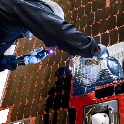 Roman Space Telescope Solar Array Cleaning