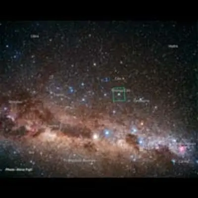 Ground Image and Constellation Region Around Omega Centauri