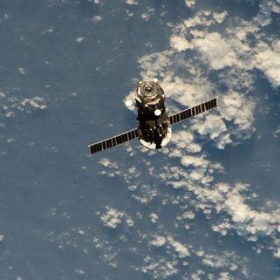 The Roscosmos Progress 89 cargo craft departs the International Space Station