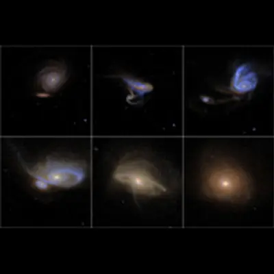 Simulated Images of Merging Galaxies