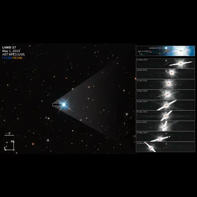 Compass Image for White Dwarf Star LAWD 37