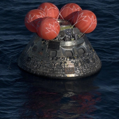 Date: 04-10-2026 Location: USS John P. Mertha Subject: Photographer: NASA/James Blair