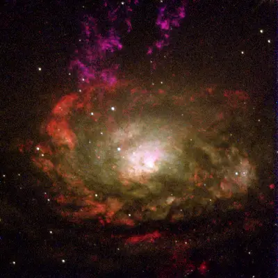 Circinus Galaxy Spews Gas Into Space