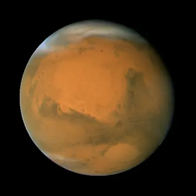 Image: Mars on Dec. 3, 2007; longitude ~320 degrees