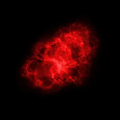 Very Large Array (radio) Image of the Crab Nebula