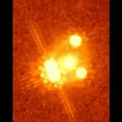 Split, Distorted Light from Quasar PG1115+080 in Infrared