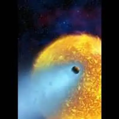 Artist's Illustration – Evaporating Planet HD 209458b