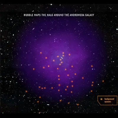 Halo Around the Andromeda Galaxy Illustration