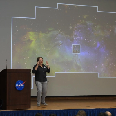 Dr. Julie McEnery, Senior Project Scientist for NASA's Nancy Gr