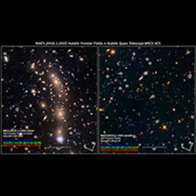 Compass and Scale Image for Galaxy Cluster MACS J0416.1-2403