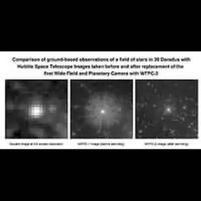 Hubble Space Telescope Images of a Bright Star in the Large Magellanic Cloud