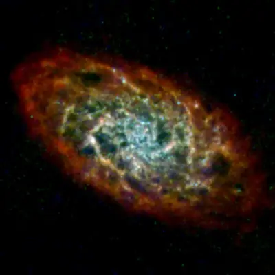 Infrared-Radio Image of the Triangulum Galaxy (M33)