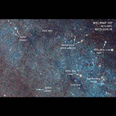 Annotated Close-up of Andromeda