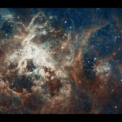 Hubble's Panoramic View of a Turbulent Star-making Region