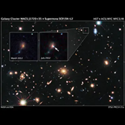 Remote Supernova Magnified by Massive Galaxy Cluster MACSJ1720