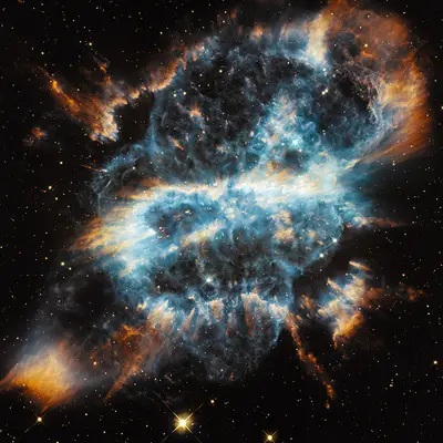 A Cosmic Holiday Ornament, Hubble-Style