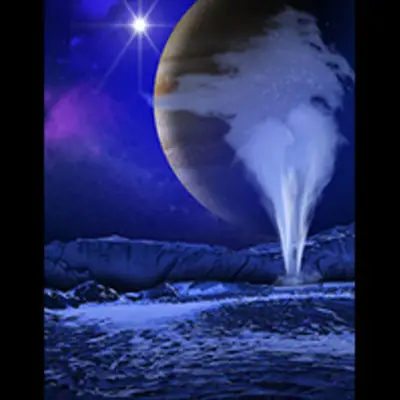 Artist's Concept of Europa Water Vapor Plume