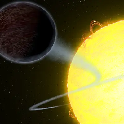 Artist's View of Extrasolar Planet WASP-12b