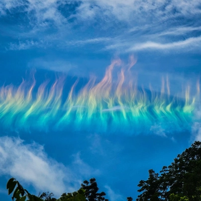 A Fire Rainbow over West Virginia