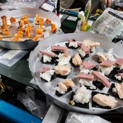 Dinner is served aboard the International Space Station!