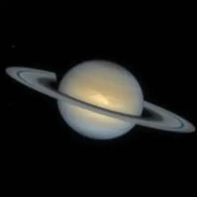 An Arrowhead-Shaped Saturn Storm
