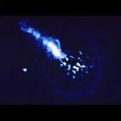 Braided Galactic Jet