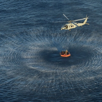 Date: 04-10-2026 Location: USS John P. Mertha Subject: On April 10, 2026, NASA Artemis II crew members Commander Reid Wiseman,...