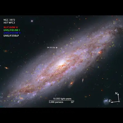 Compass Image for NGC 3972