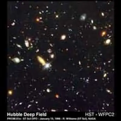 Hubble Science Image Utilized in "Touch the Universe" – Hubble Deep Field