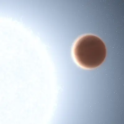 Ultra-Hot Jupiter-Sized Exoplanet Illustration