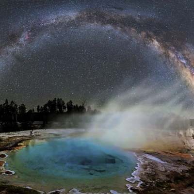 Milky Way over Yellowstone