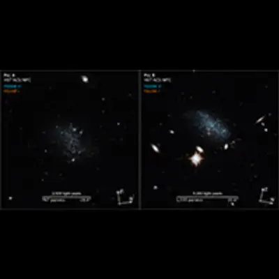 Scale-Compass Image for Pisces A and B