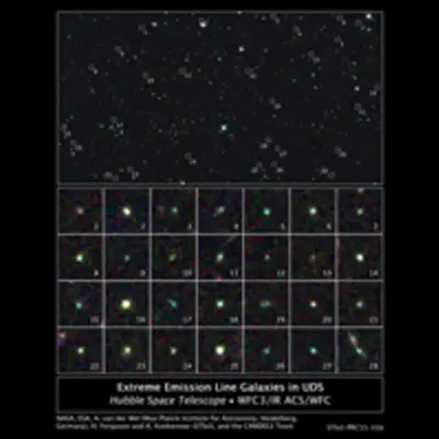 Hubble Spies Tiny Galaxies Aglow with Star Birth in the UDS Field