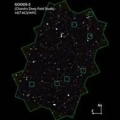Location of 7 AGN in GOODS/CDF-S