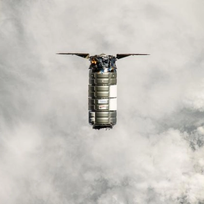 The Cygnus XL cargo spacecraft approaches the International Space Station