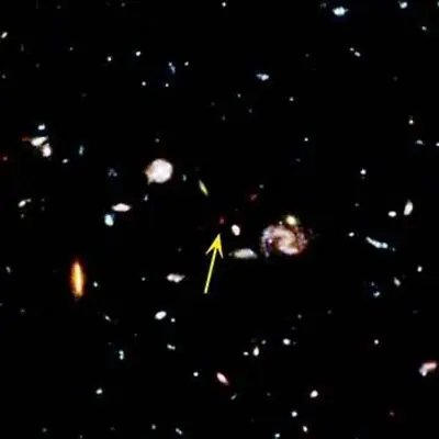 Image of a Distant Galaxy Candidate in the Hubble Deep Field
