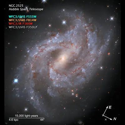 Compass Image for NGC 2525