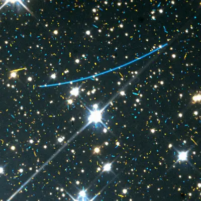Asteroid in Hubble Data