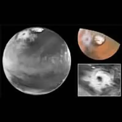 Colossal Polar Cyclone on Mars
