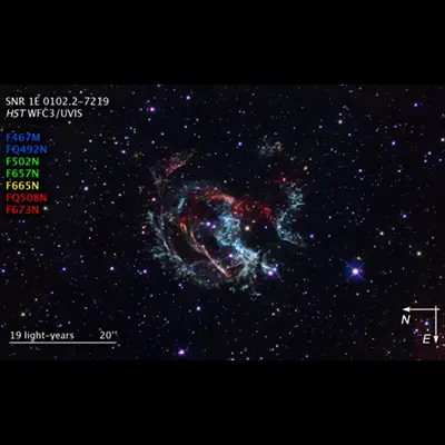 Supernova Remnant 1E 0102 Compass