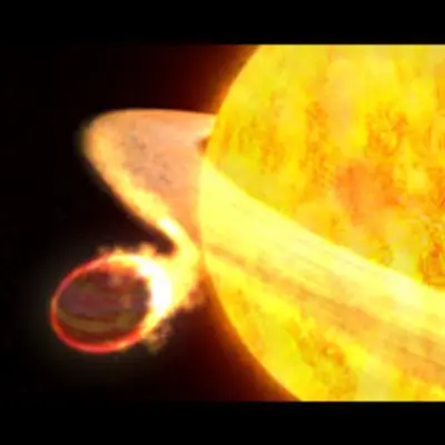 Star Devouring a Planet