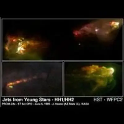 Pair of Jets from a Young Star (HH1/HH2)