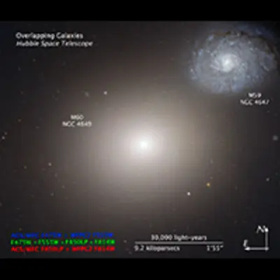 Compass and Scale Image of Arp 116